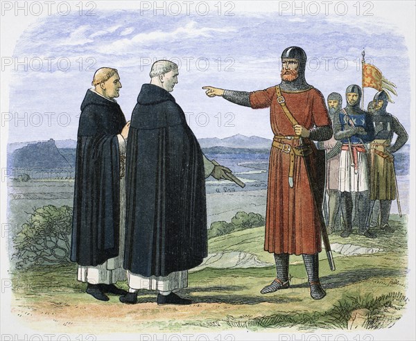 William Wallace rejects the English proposals, 1297 (1864).  Artist: James William Edmund Doyle