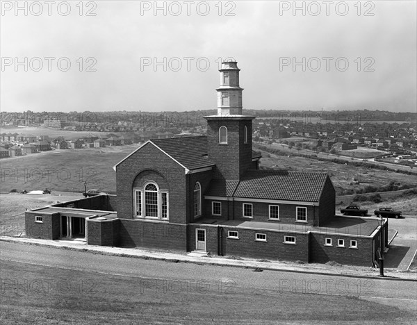 Rotherham Crematorium, 20th July 1962. Artist: Michael Walters