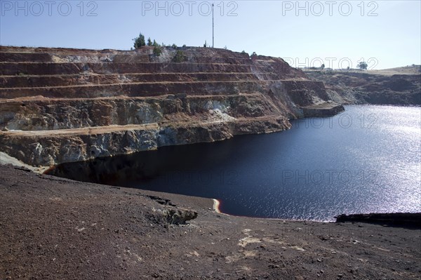 A copper mine in Mina de Sao Domingos, Portugal, 2009. Artist: Samuel Magal