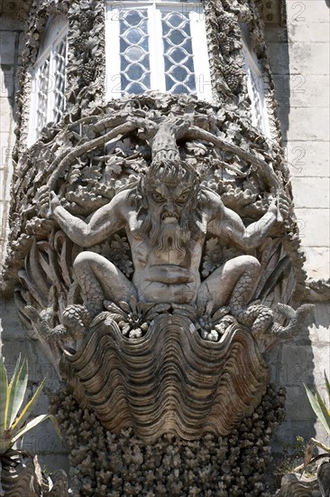 A gargoyle in Pena National Palace, Sintra, Portugal, 2009. Artist: Samuel Magal