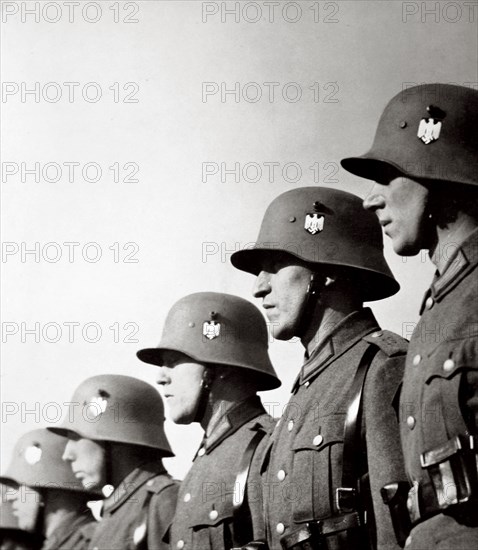 German soldiers, Germany, 1936. Artist: Unknown