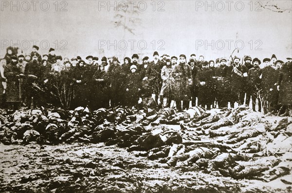 Casualties of the Red and White Armies in Siberia, Russian Civil War, c1918-c1923. Artist: Unknown