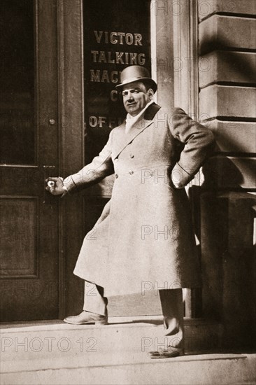 Enrico Caruso, Italian opera singer, USA, 6 November, 1909. Artist: Unknown