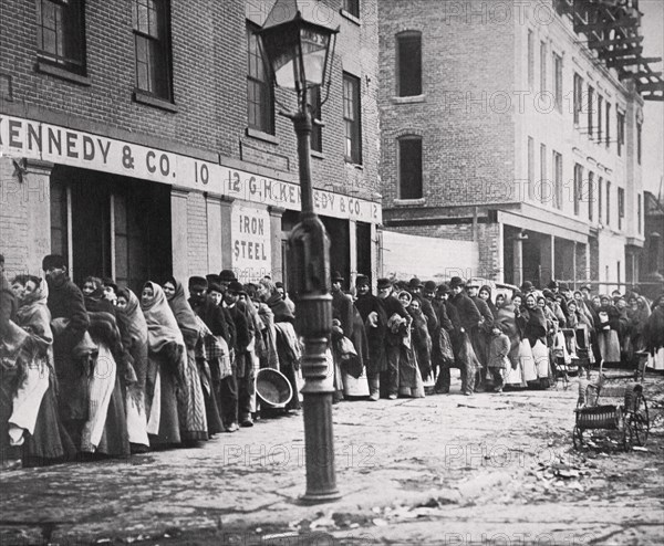 Coal strike, USA, 1902. Artist: Unknown