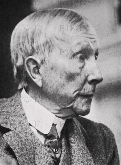 John D Rockefeller, American tycoon and philanthropist, in his later years, 20th century. Artist: Unknown