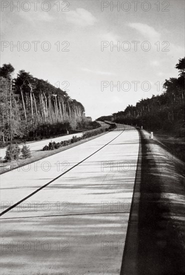 One of many roads built by the Nazis, Germany, 1936. Artist: Unknown