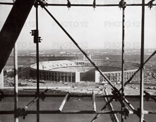 The Olympic Stadium from the Bell Tower, Berlin, Germany, c1936-c1936. Artist: Unknown