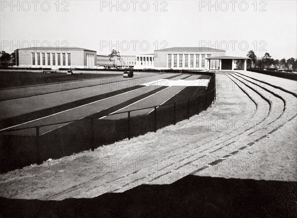 The home of German sport and adjacent swimming hall, Berlin, Germany, 1936. Artist: Unknown