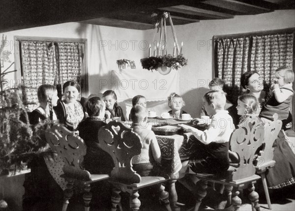 German family at Christmas, Germany, 1936. Artist: Unknown