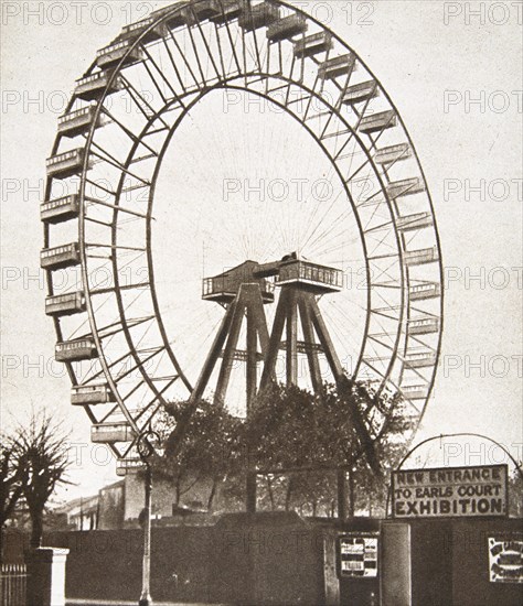 The Big Wheel, Earls Court, London, c1900. Artist: Unknown