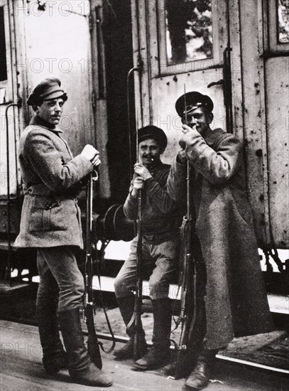 Young Red Guards, Russia, c1917-c1923(?). Artist: Unknown