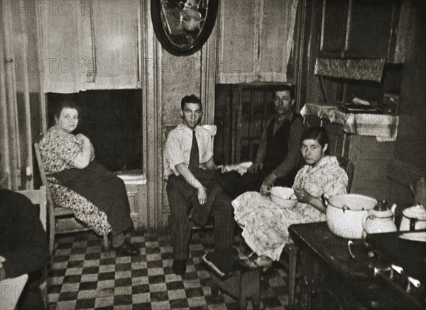 Residents of a tenement, Henry Street, Lower East Side, Manhattan, New York, USA, early 1930s. Artist: Unknown