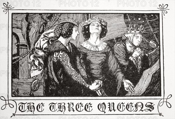 'The Three Queens', 1905.  Artist: Dora Curtis