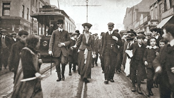 Lady Constance Lytton, British suffragette, Newcastle, 9 October 1909. Artist: Unknown