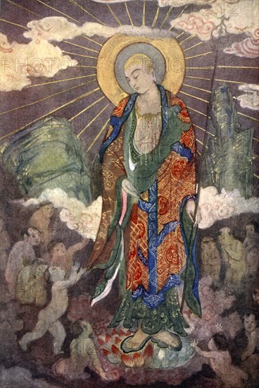 Jizo, the children's god, 1925. Artist: Evelyn Paul