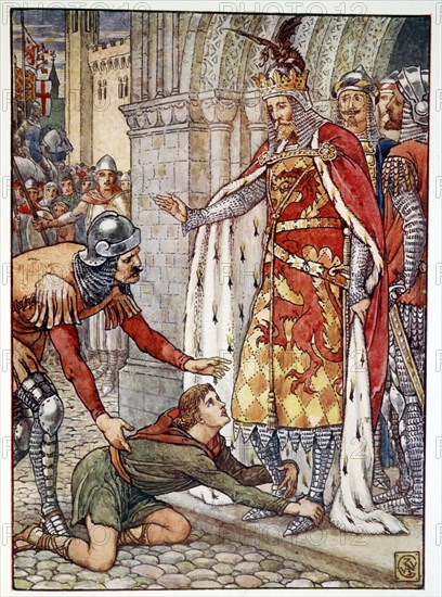 'Young Owen Appeals to the King', 1911. Artist: Unknown