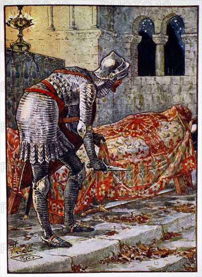 'Sir Lancelot in the Chapel Perilous', 1911. Artist: Unknown