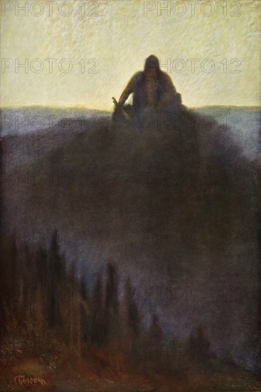 'Wotan Waits in Valhalla for the End with his Broken Spear', 1906. Artist: Unknown