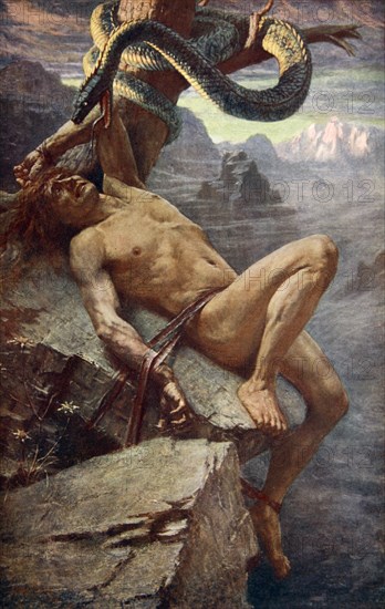 'Punishment of Loke', 1890. Artist: James Doyle Penrose