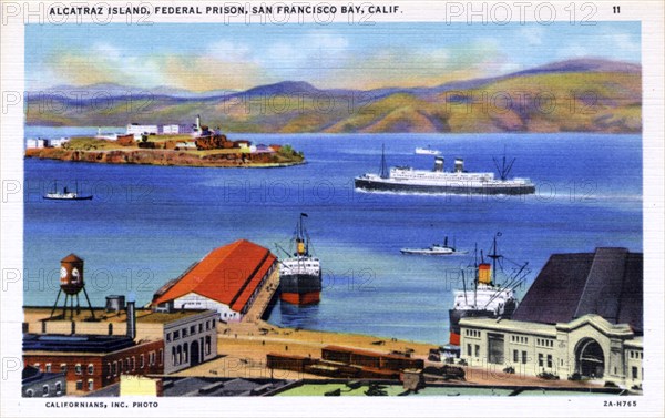 Alcatraz Island, San Francisco Bay, California, USA, 1932. Artist: Unknown