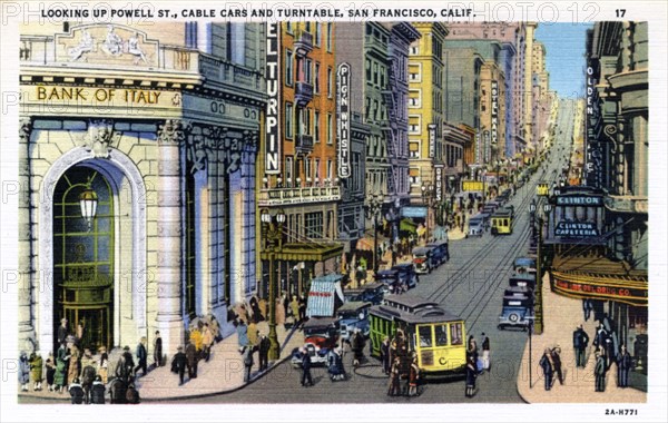 Powell Street, San Francisco, California, USA, 1932. Artist: Unknown