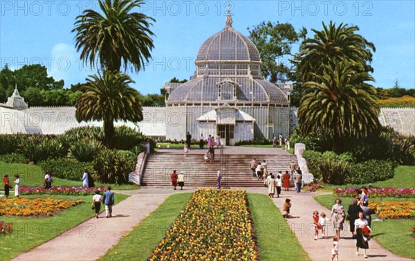 The Conservatory in Golden Gate Park, San Francisco, California, USA, 1957. Artist: Unknown