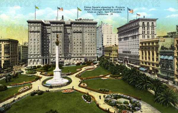Union Square, San Francisco, California, USA, 1926. Artist: Unknown