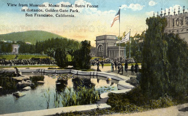 View from the Museum, Golden Gate Park, San Francisco, California, USA, 1922. Artist: Unknown