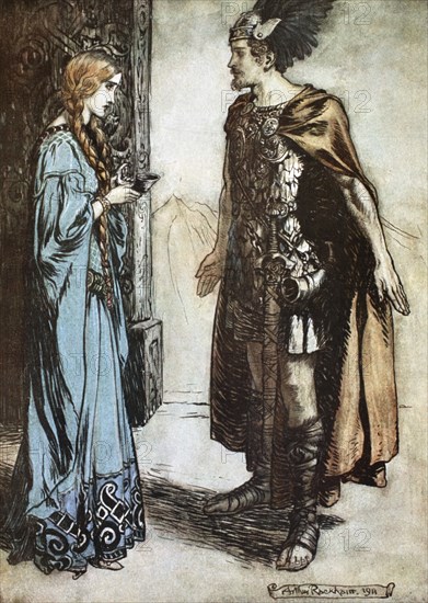 Illustration from Siegfried and the Twilight of the Gods, 1924.  Artist: Arthur Rackham