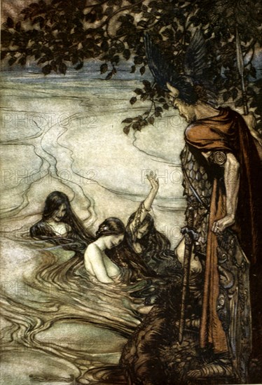 'Illustration from Siegfried and the Twilight of the Gods, 1924.  Artist: Arthur Rackham