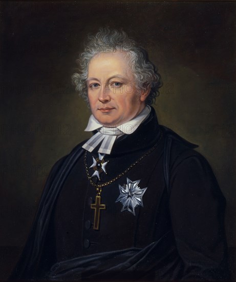 Esaias Tegnér, Swedish poet and bishop, 19th century. Artist: Johan Gustaf Sandberg