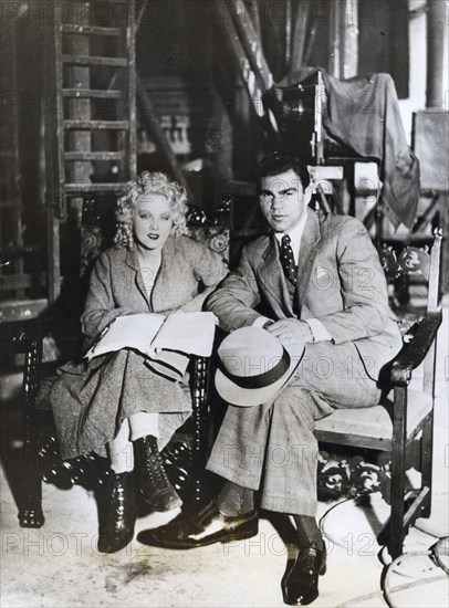 Anny Ondra, Czech film actress, and Max Schmeling, German boxer, 1933. Artist: Unknown