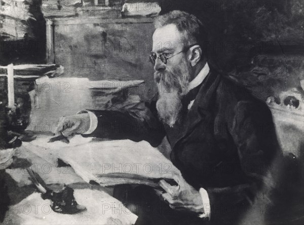 Nikolai Rimsky-Korsakov, Russian composer, c1898. Artist: Unknown