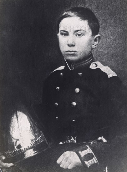 Nikolai Rimsky-Korsakov, Russian composer, as a naval cadet, 1856. Artist: Unknown