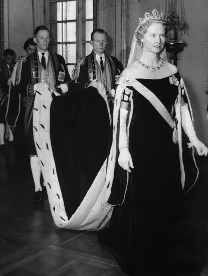 Opening of the Swedish Riksdag (Parliament), Stockholm, Sweden, 1957. Artist: Unknown