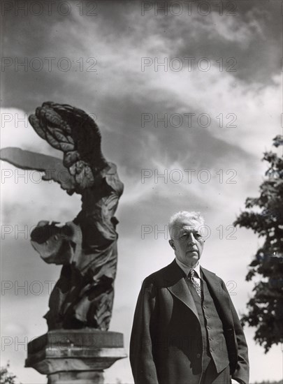 Prince Eugen of Sweden at his home, Waldemarsudde, Stockholm, 1930s. Artist: Karl Sandels