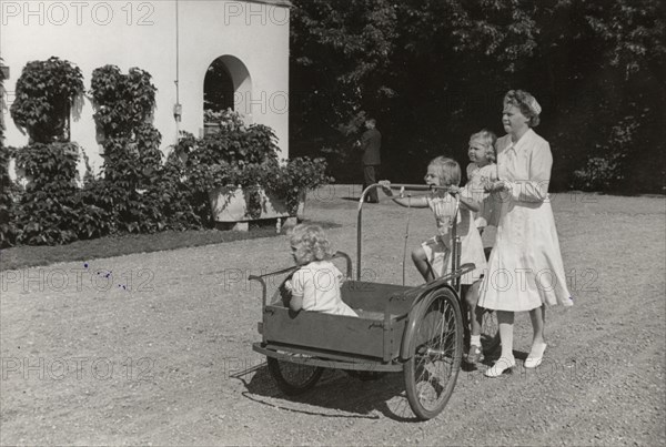 The three Princesses of Haga, Sweden, 1940s.  Artist: Karl Sandels