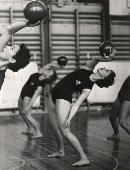 Princess Birgitta of Sweden in a show at the National Gymnastic Institute, 1958. Artist: Unknown