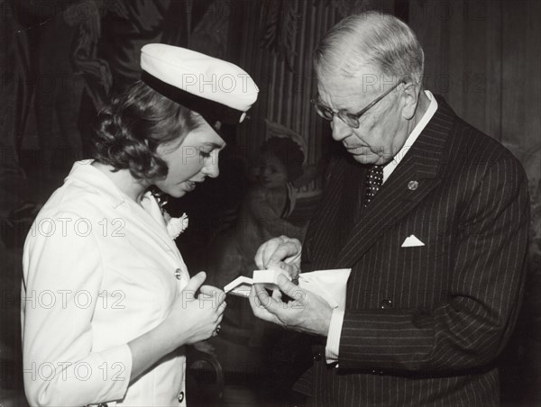 Princess Christina of Sweden celebrates passing her A-levels, 1963. Artist: Unknown