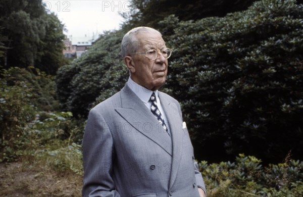 King Gustaf VI Adolf of Sweden at his summer residence, Sofiero Castle, Scania, 1972. Artist: Unknown