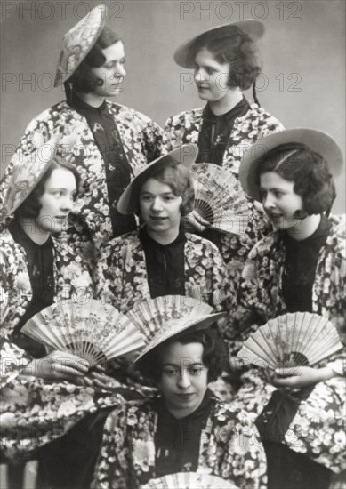 Girls at a fancy dress party, Sweden, c1930s(?). Artist: Unknown