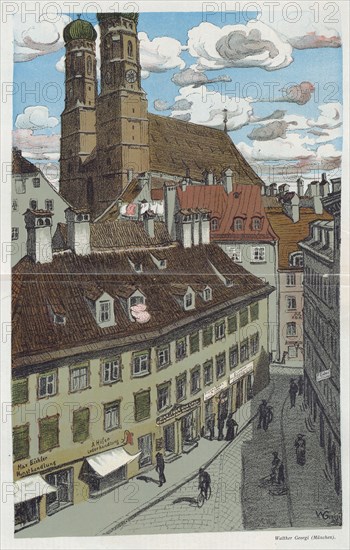 'München - Aus der Nachbarschaft der Jugend' ('Munich - from the Neighbourhood of Jugend', 1898. Artist: Walter Georgi