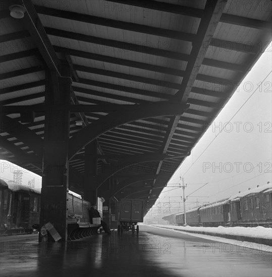 Central Station, Stockholm, Sweden, 1950. Artist: Torkel Lindeberg