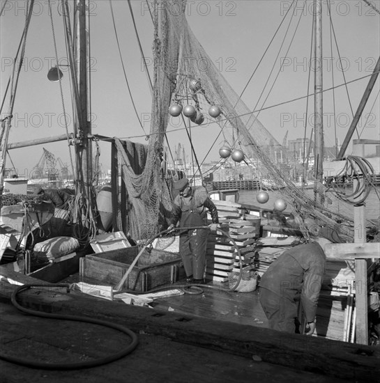 Fishing boat, Gothenburg, Sweden, 1960. Artist: Torkel Lindeberg