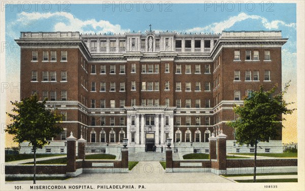 Misericodia Hospital, Philadelphia, Pennsylvania, USA, 1926. Artist: Unknown