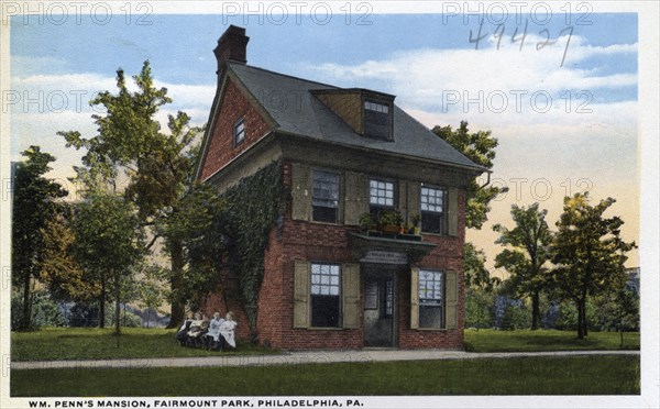 William Penn's Mansion, Fairmount Park, Philadelphia, Pennsylvania, USA, 1914. Artist: Unknown