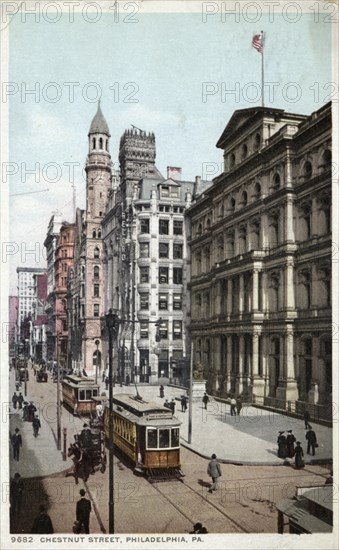 Chestnut Street, Philadelphia, Pennsylvania, USA, 1905. Artist: Unknown