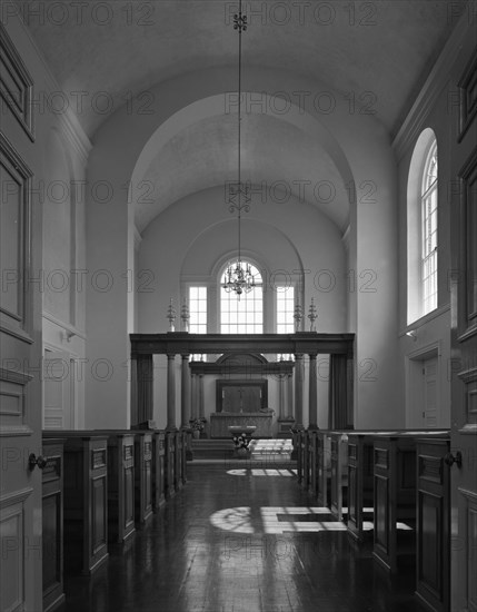 Rotherham Crematorium interior, 20th July 1962. Artist: Michael Walters