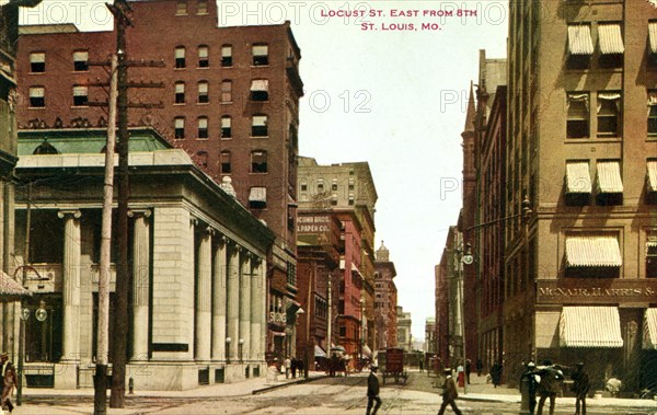 Locust Street, St Louis, Missouri, USA, 1911. Artist: Unknown