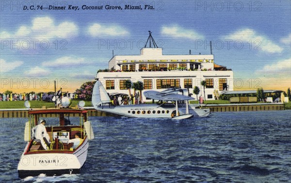 Dinner Key, Coconut Grove, Miami, Florida, USA, 1941. Artist: Unknown